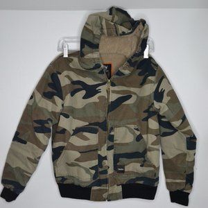 Walls Camo Heavy Coat Kids Grow System Youth Size Large